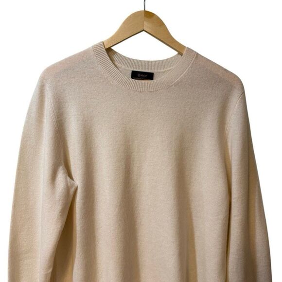 Quince Mongolian Cashmere Crewneck Sweater Size XL Classic Ivory - Picture 3 of 9